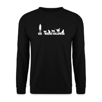 Cat Friend, Cadeau d’accessoires pour chat - Sweat-shirt Unisexe - noir - Devant - Alina (178cm) & Michal (187cm)