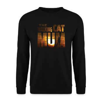 Cat Friend, Cadeau d’accessoires pour chat - Sweat-shirt Unisexe - noir - Devant - Alina (178cm) & Michal (187cm)