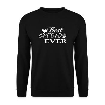 Cat Friend, Cadeau d’accessoires pour chat - Sweat-shirt Unisexe - noir - Devant - Alina (178cm) & Michal (187cm)