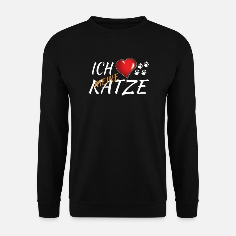 Katzenfreund, Katzenzubehör Geschenk - Unisex Pullover - Schwarz