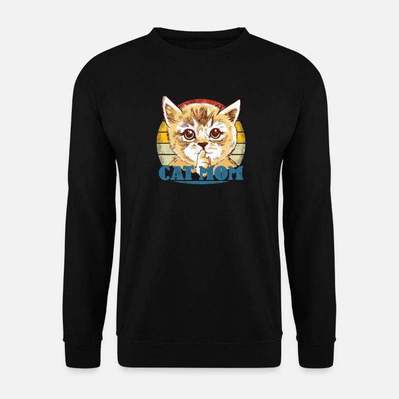 Katzenfreund, Katzenzubehör Geschenk - Unisex Pullover - Schwarz