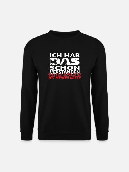 Katzenfreund, Katzenzubehör Geschenk - Unisex Pullover - Schwarz