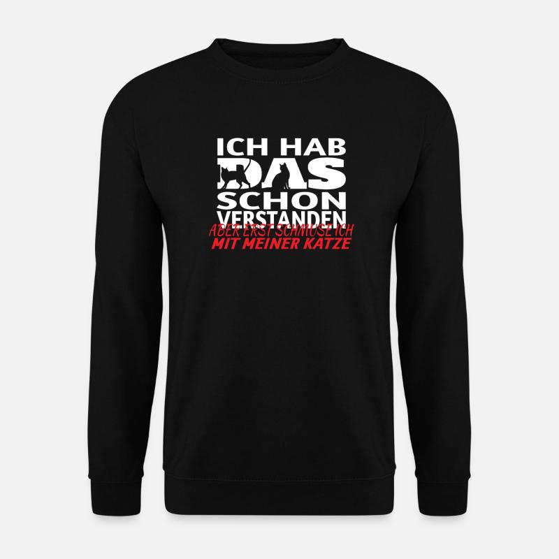 Katzenfreund, Katzenzubehör Geschenk - Unisex Pullover - Schwarz