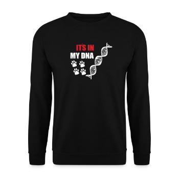 Cat Friend, Cat Accessories Gift - Unisex Sweatshirt - black - Front - Alina (178cm) & Michal (187cm)