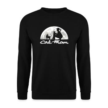 Cat Friend, Cadeau d’accessoires pour chat - Sweat-shirt Unisexe - noir - Devant - Alina (178cm) & Michal (187cm)