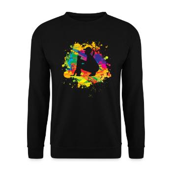 Cat Friend, Cadeau d’accessoires pour chat - Sweat-shirt Unisexe - noir - Devant - Alina (178cm) & Michal (187cm)