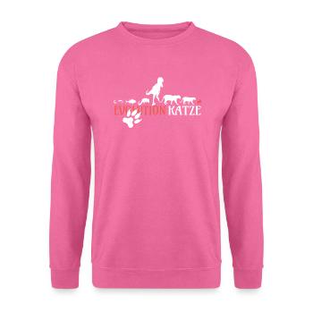 Katzenfreund, Katzenzubehör Geschenk - Unisex Pullover - Pink - Vorne