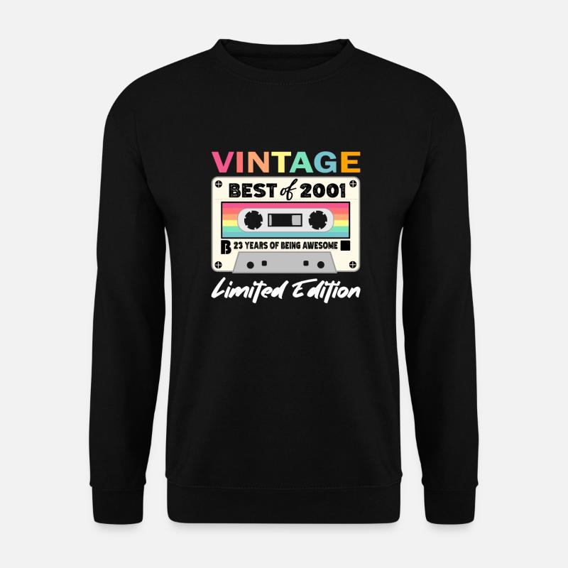 Best of 2001 - zum 23. Geburtstag Limited Edition - Unisex Pullover - Schwarz