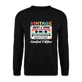 Best of 1996 - 28th Anniversary Limited Edition - Unisex Sweatshirt - black - Front - Alina (178cm) & Michal (187cm)