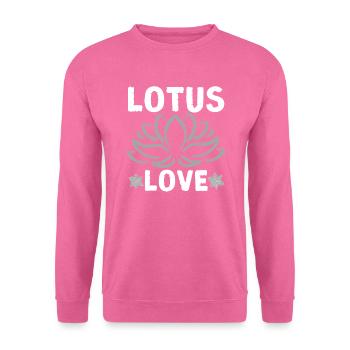 Lotus-Liebe | Die Eleganz und Zuneigung der Natur - Unisex Pullover - Pink - Vorne