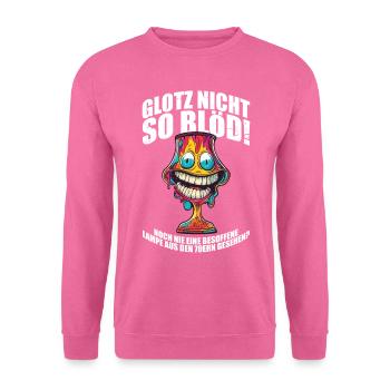 Besoffene Lampe aus den 70ern Lustiges - Unisex Pullover - Pink - Vorne