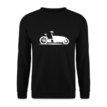 vélo cargo - Sweat-shirt Unisexe - noir - Devant - Alina (178cm) & Michal (187cm)