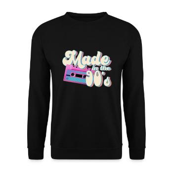 Fabriqué dans les années 90 - Sweat-shirt Unisexe - noir - Devant - Alina (178cm) & Michal (187cm)