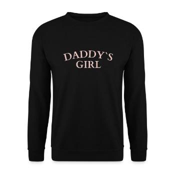 Daddy's Girl - Unisex Sweatshirt - black - Front - Alina (178cm) & Michal (187cm)