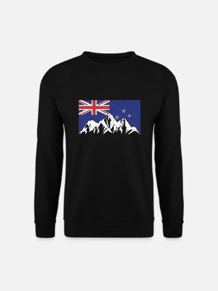 New Zealand Mountains - Unisex Sweatshirt - black