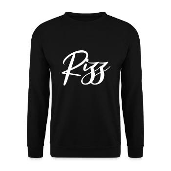 Rizz - Jugendwort - Unisex Pullover - Schwarz - Vorne - Alina (178cm) & Michal (187cm)