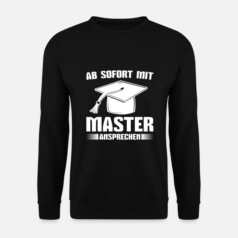 Masterprüfung bestanden Mastertitel Master - Unisex Pullover - Schwarz