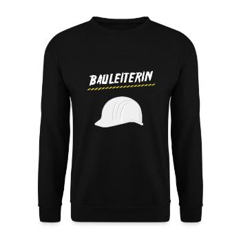 Construction manager - Unisex Sweatshirt - black - Front - Alina (178cm) & Michal (187cm)