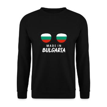 Bulgaria Flag Bulgarian Flag Golden Sands - Unisex Sweatshirt - black - Front - Alina (178cm) & Michal (187cm)