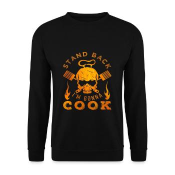 Cook - Unisex Sweatshirt - black - Front - Alina (178cm) & Michal (187cm)