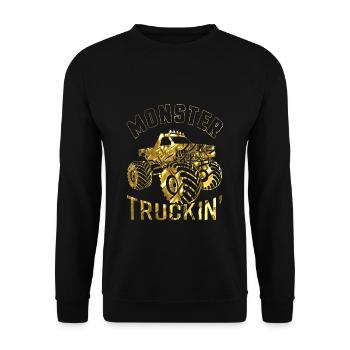 Monster Truck - Sweat-shirt Unisexe - noir - Devant - Alina (178cm) & Michal (187cm)