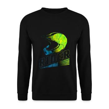 Motocross - Sweat-shirt Unisexe - noir - Devant - Alina (178cm) & Michal (187cm)