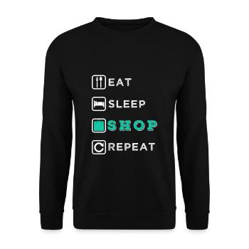Shopping - Sweat-shirt Unisexe - noir - Devant - Alina (178cm) & Michal (187cm)