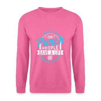 Tricot - Sweat-shirt Unisexe - rose - Devant