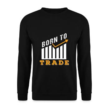Aktien - Unisex Pullover - Schwarz - Vorne - Alina (178cm) & Michal (187cm)