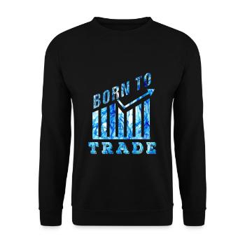 Aktien - Unisex Pullover - Schwarz - Vorne - Alina (178cm) & Michal (187cm)