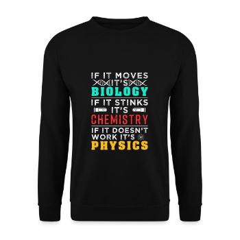 Biologie - Sweat-shirt Unisexe - noir - Devant - Alina (178cm) & Michal (187cm)