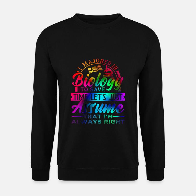 Biologie - Unisex Pullover - Schwarz