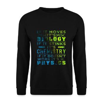 Biologie - Sweat-shirt Unisexe - noir - Devant - Alina (178cm) & Michal (187cm)