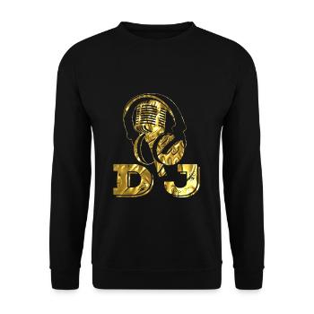 Dj - Sweat-shirt Unisexe - noir - Devant - Alina (178cm) & Michal (187cm)