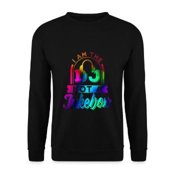 Dj - Sweat-shirt Unisexe - noir - Devant - Alina (178cm) & Michal (187cm)