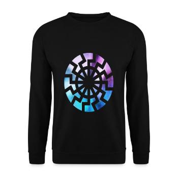 Cercles de grains - Sweat-shirt Unisexe - noir - Devant - Alina (178cm) & Michal (187cm)