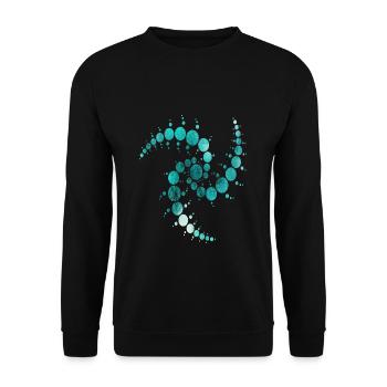 Cercles de grains - Sweat-shirt Unisexe - noir - Devant - Alina (178cm) & Michal (187cm)