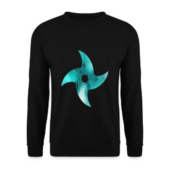 Ninja - Unisex Sweatshirt - black - Front - Alina (178cm) & Michal (187cm)