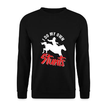 Rodeo - Unisex Sweatshirt - black - Front - Alina (178cm) & Michal (187cm)