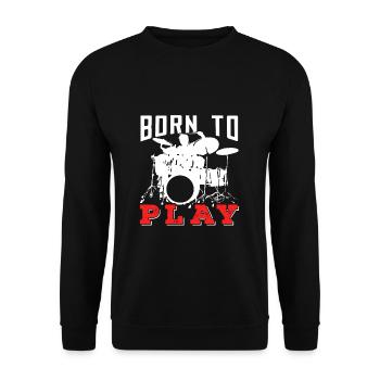 Schlagzeug - Unisex Pullover - Schwarz - Vorne - Alina (178cm) & Michal (187cm)