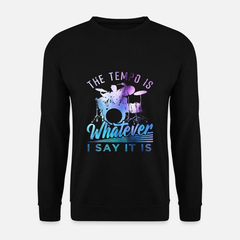 Schlagzeug - Unisex Pullover - Schwarz