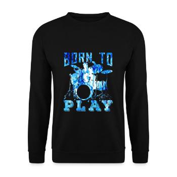 Percussion - Unisex Sweatshirt - black - Front - Alina (178cm) & Michal (187cm)