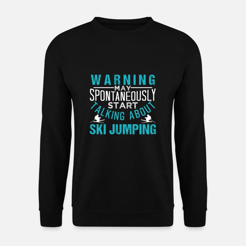 Skispringen - Unisex Pullover - Schwarz