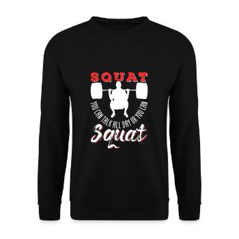 Strongman - Unisex Sweatshirt - black - Front - Alina (178cm) & Michal (187cm)