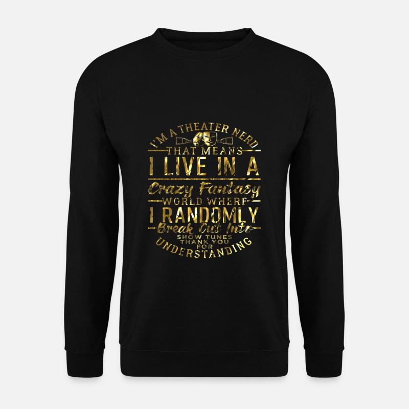 Theater - Unisex Pullover - Schwarz