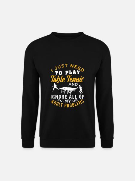 Table tennis - Unisex Sweatshirt - black