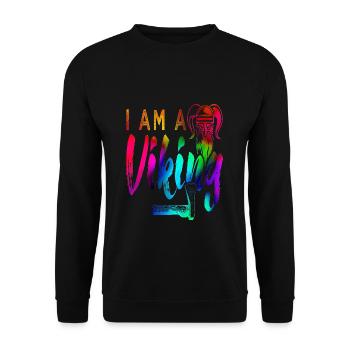 Viking - Unisex Sweatshirt - black - Front - Alina (178cm) & Michal (187cm)