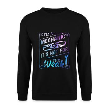 Mechanic - Unisex Sweatshirt - black - Front - Alina (178cm) & Michal (187cm)