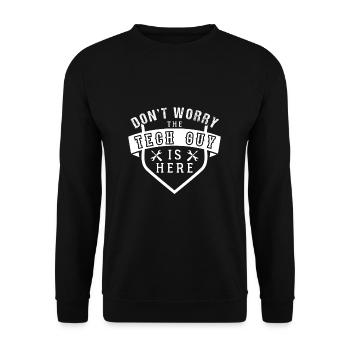 Technician - Unisex Sweatshirt - black - Front - Alina (178cm) & Michal (187cm)