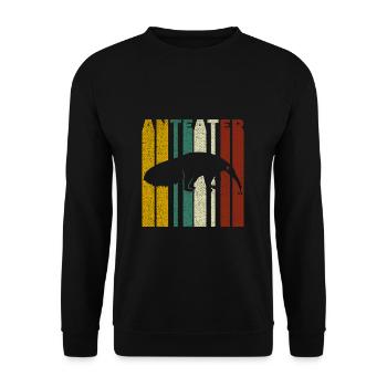 Ameisenbär - Unisex Pullover - Schwarz - Vorne - Alina (178cm) & Michal (187cm)